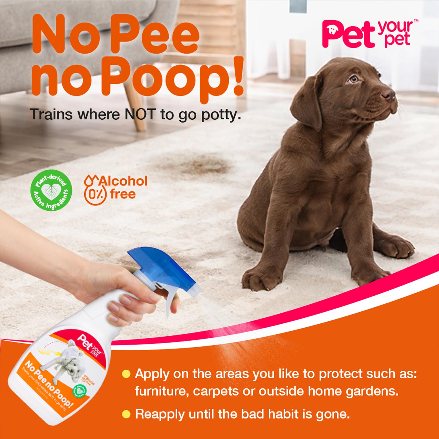 PET YOUR PET safe for humans and pets with plant-derived actives