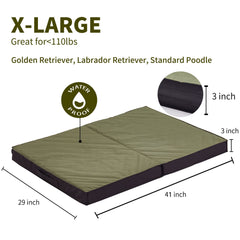 PETABBY outdoor dog bed ready for all-weather use on patios and crates