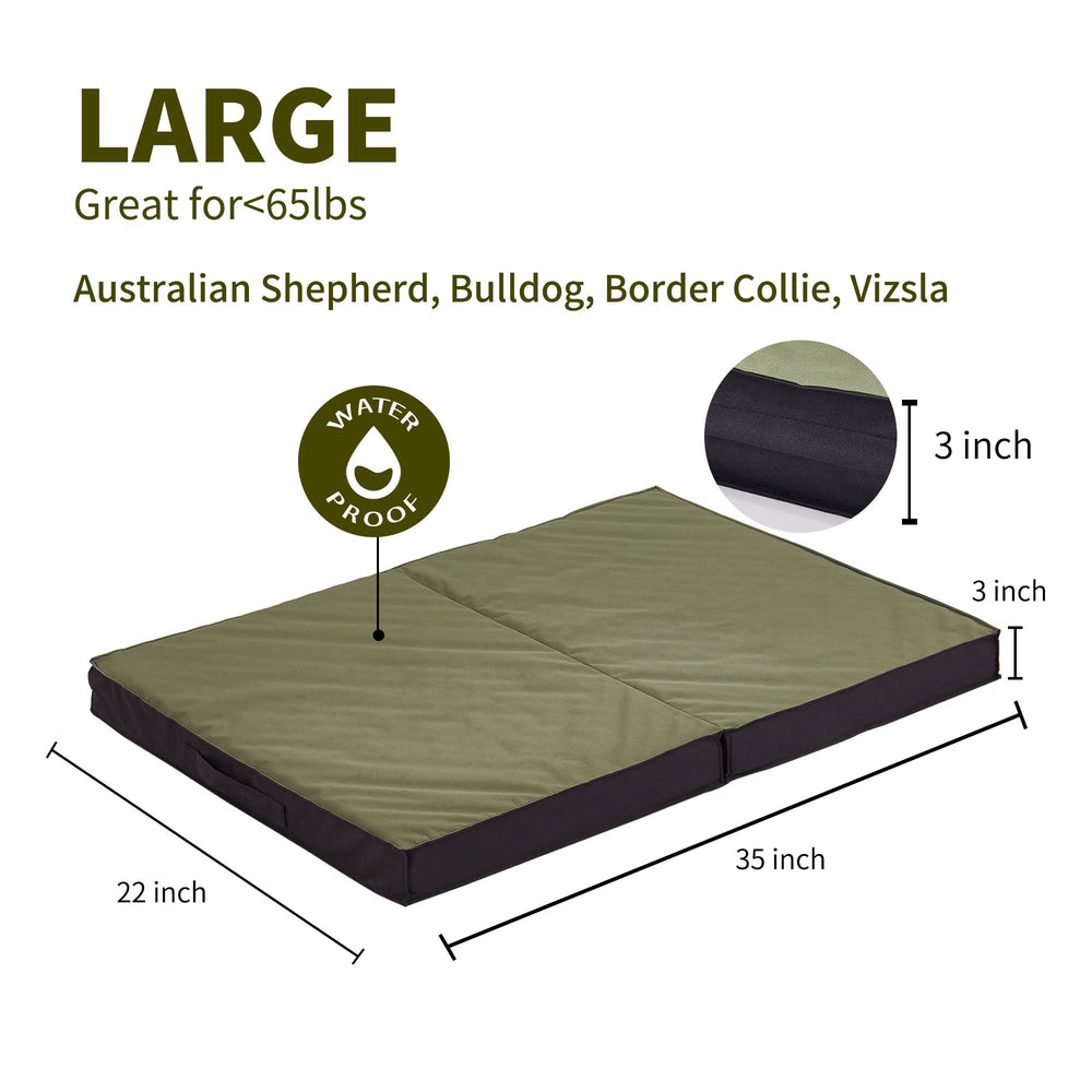 PETABBY orthopedic egg crate foam supports joints and improves airflow