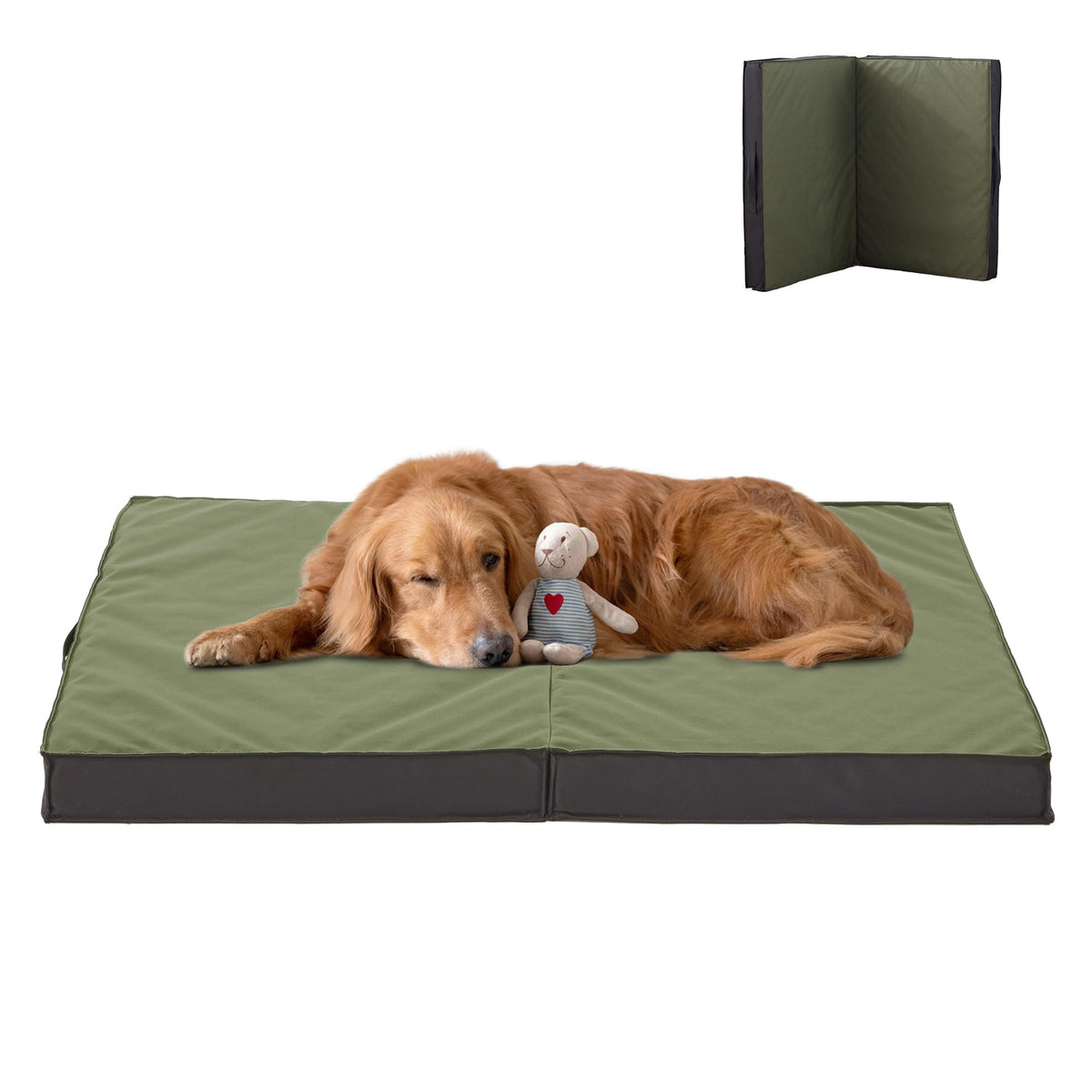 PETABBY outdoor dog bed demonstrates waterproof fabric for all-weather use