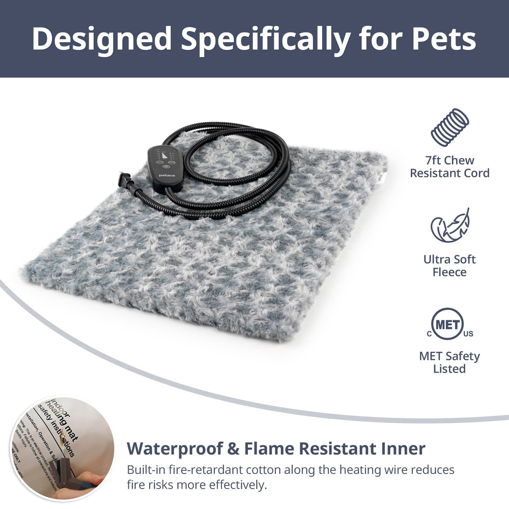 Petace timer control feature for adjustable warmth