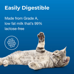 PetAg Cat-Sip Real Milk Treat serving suggestion, daily treat for cats and kittens