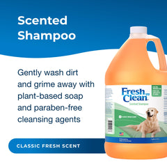PetAg Classic Fresh scent on a dog coat for clean grooming.