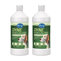 PetAg Dyne bottle front, high-calorie nutrition for dogs.