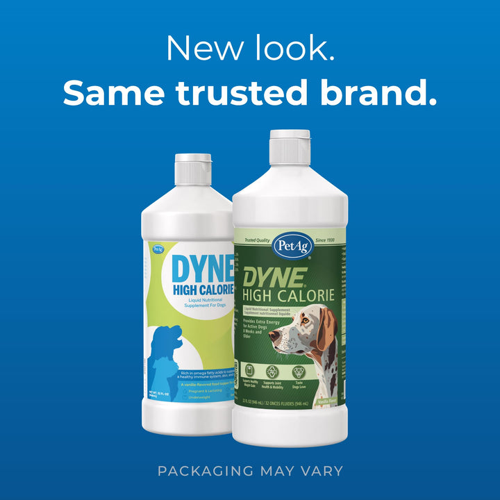 PetAg Dyne bottle pour over food boosts calories and palatability.