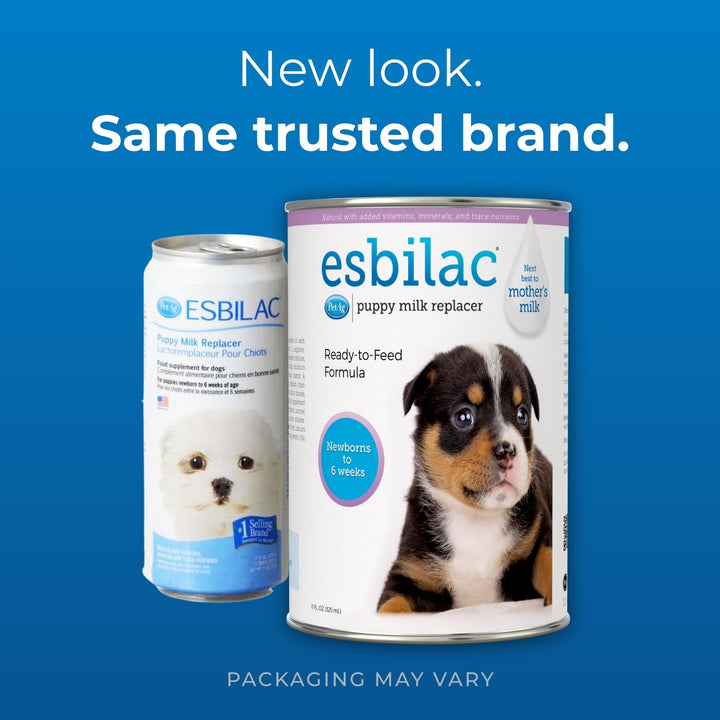 PetAg Esbilac 11oz bottle with label, ideal for orphaned puppies.