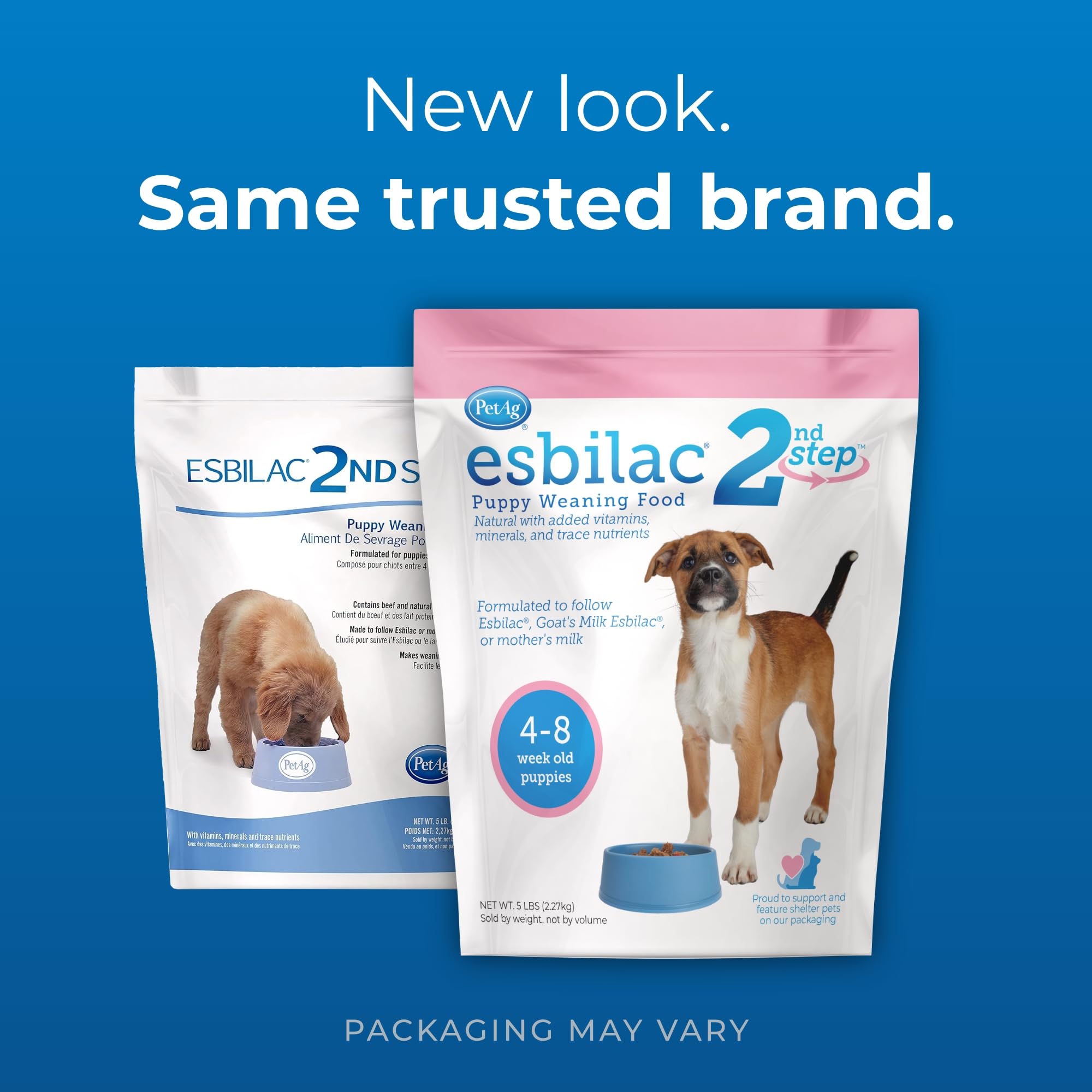 PetAg Esbilac 2nd Step powder can for puppies during weaning