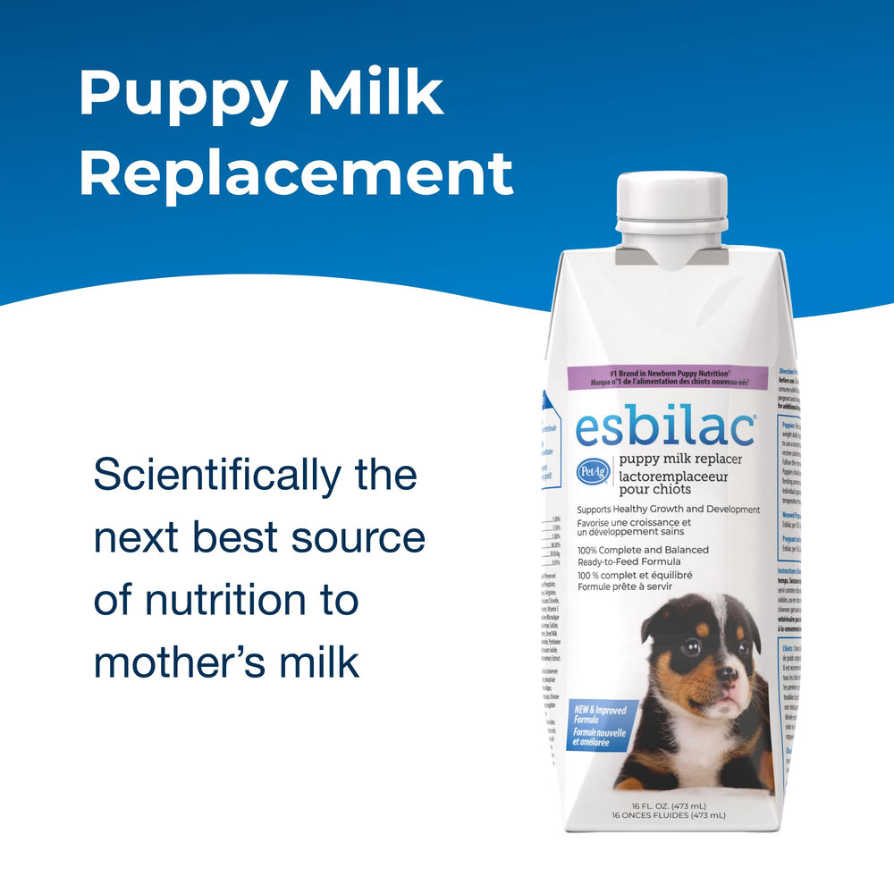 Easy-to-digest Esbilac formula supports gentle digestion in puppies.