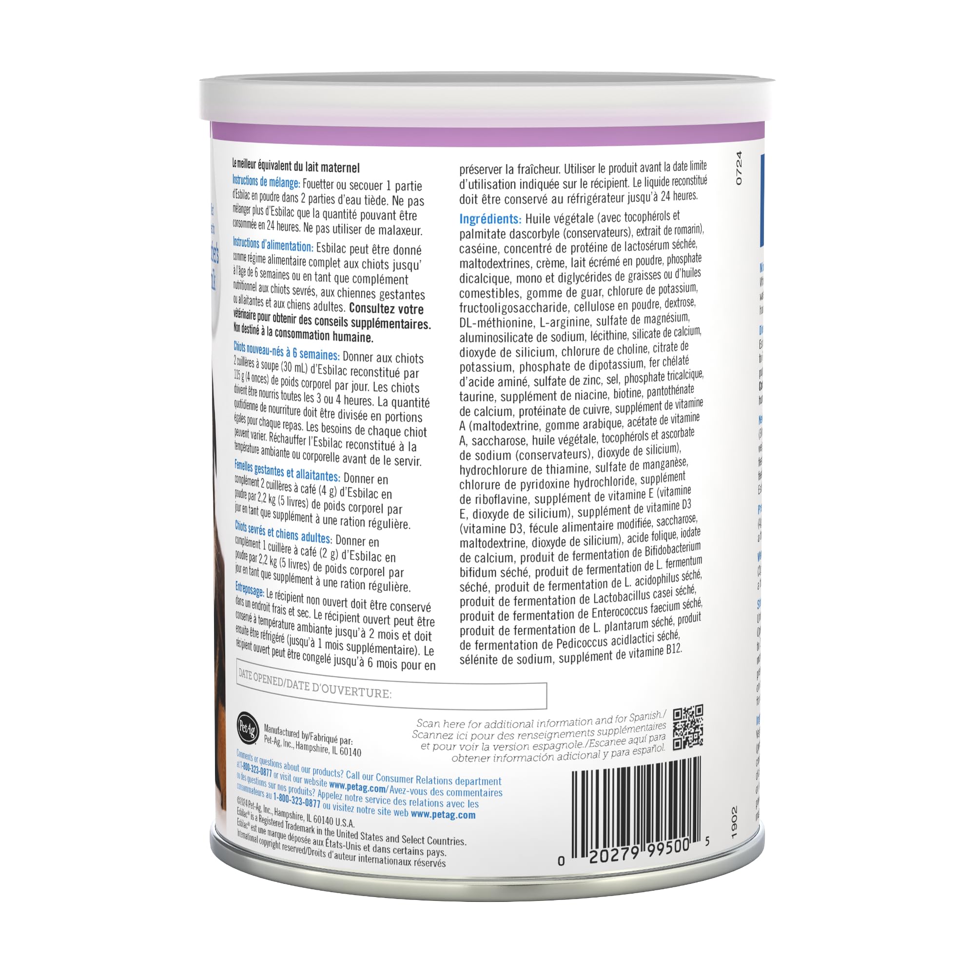 PetAg Esbilac pack-of-two offers reliable supply for growing puppies.