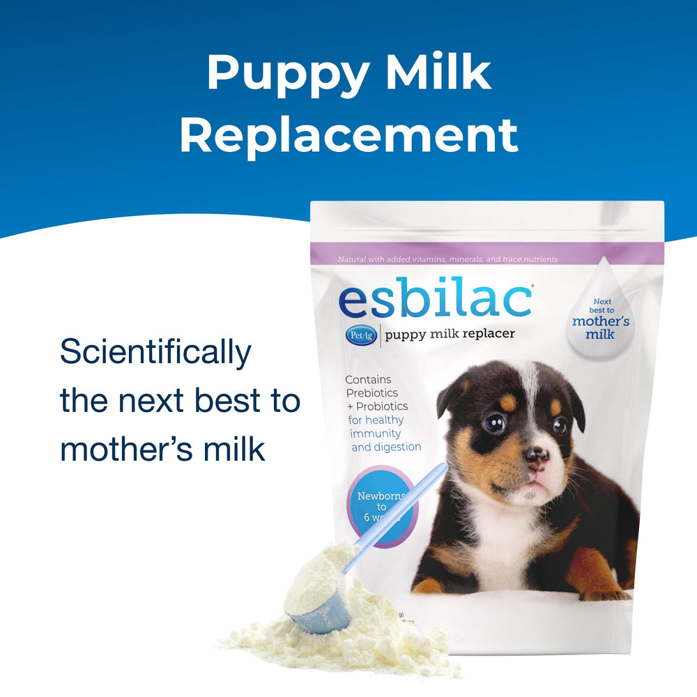 Esbilac contains prebiotics and probiotics to support digestion and immune function.