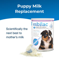 PetAg Esbilac vitamins and minerals nourish growing puppies for healthy development.