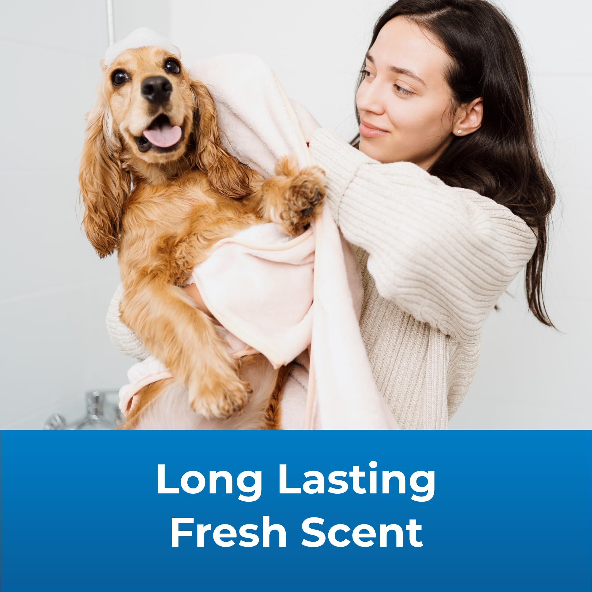 PetAg Fresh-n-Clean 2-N-1 after-bath soft coat example with improved manageability.