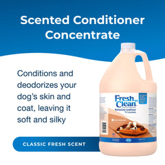 PetAg Fresh ’n Clean conditioner label closeup highlighting hydration with vitamin E.