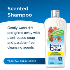 PetAg Fresh ’n Clean lather forms on the coat for a thorough cleanse with tropical aroma