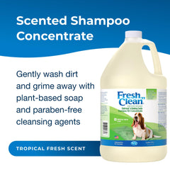 PetAg Fresh ’n Clean oatmeal-lather closeup showing nourishing oats for coat moisture