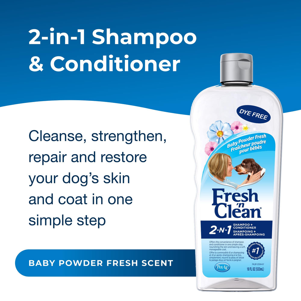 PetAg Fresh ’n Clean lather demonstrates one-step cleansing and conditioning