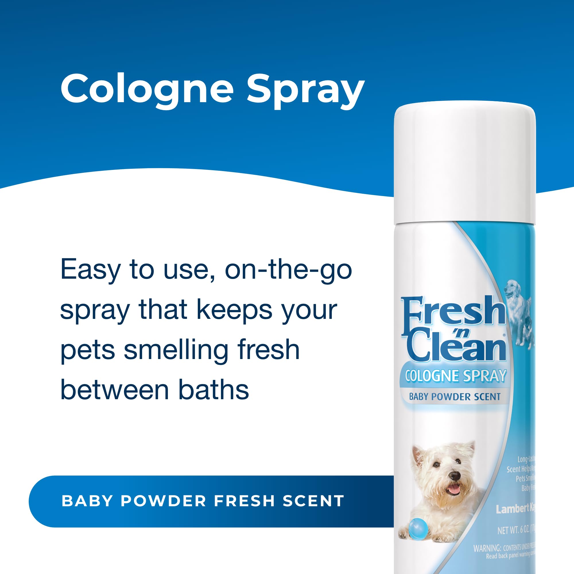 PetAg Fresh ’n Clean spray nozzle for easy refresh between baths.