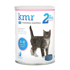 PetAg KMR 2nd Step kitten weaning formula mixed with warm water for easy feeding.