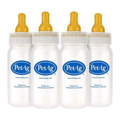 PetAg Nurser bottle close-up with graduations for precise feeding measurements.