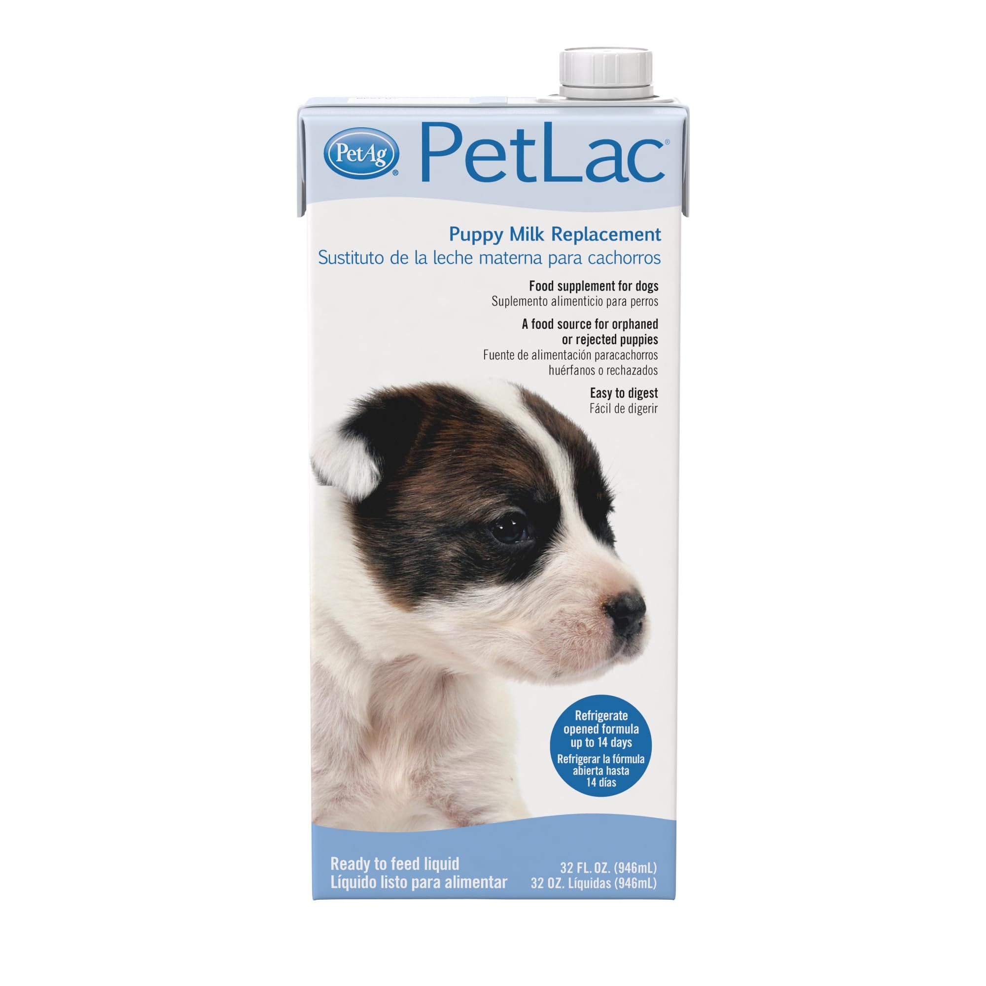 PetLac by PetAg puppy milk bottle supports gentle digestion and growth.