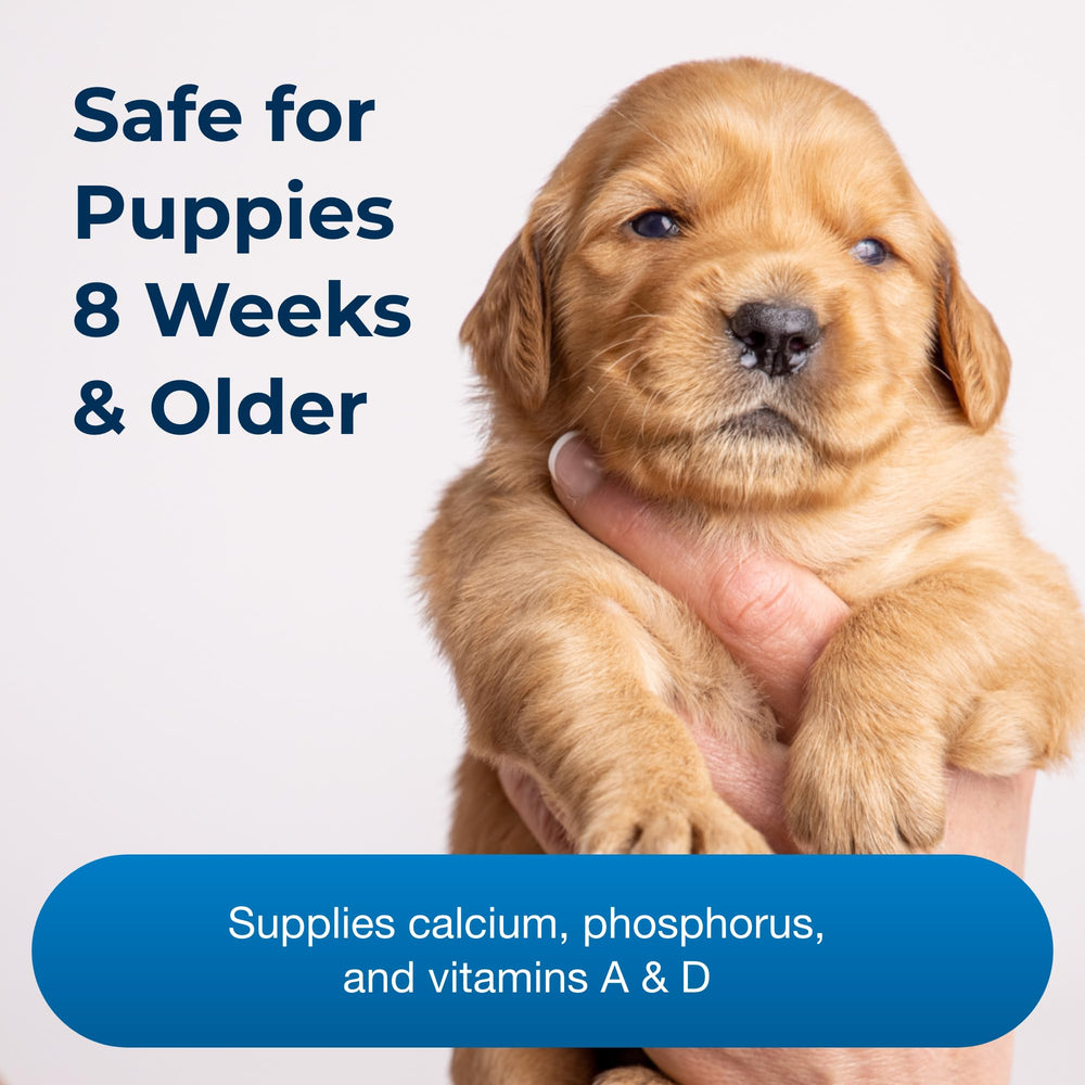 PetAg Sure Grow 100 liver-flavor chews appealing to puppies.