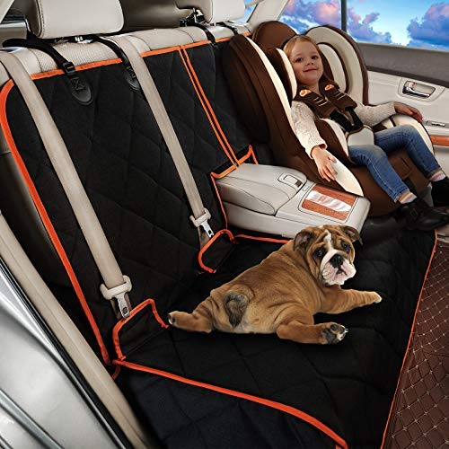 Petalage back seat dog seat cover creates a safe travel space.