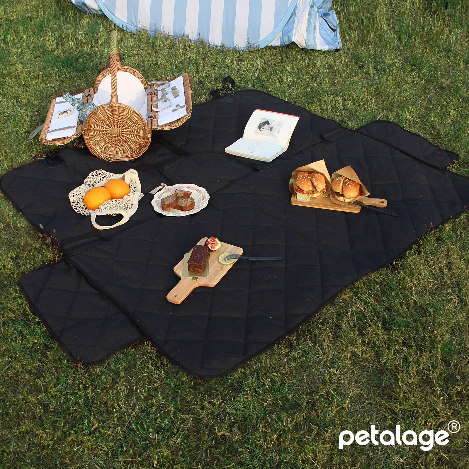 Petalage 52x50 inch backseat cover fits larger vehicles.