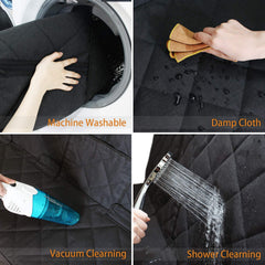 Petalage car seat cover nonslip bottom keeps mat in place.