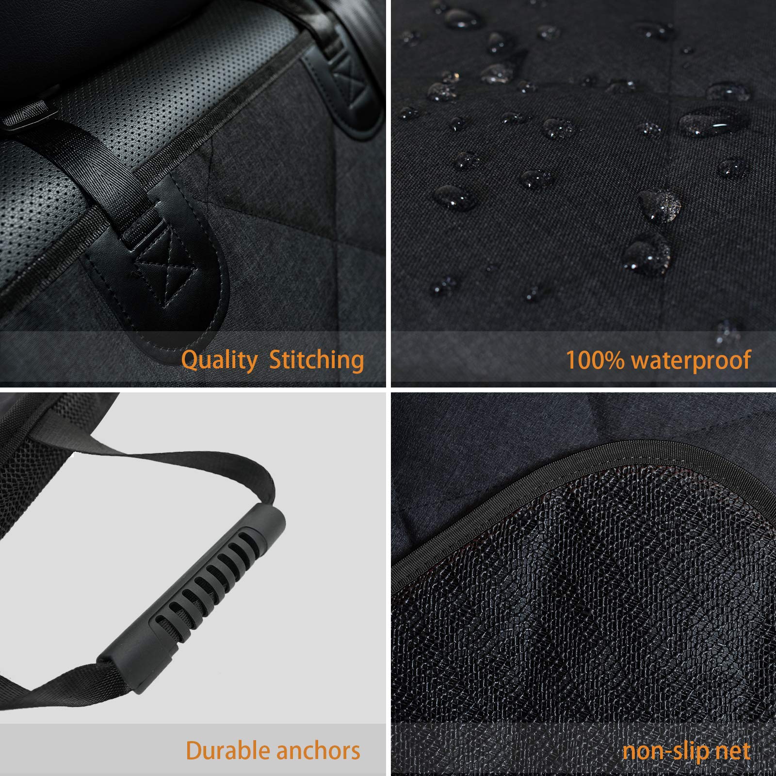 Petalage waterproof bench cover easy to clean after muddy adventures.