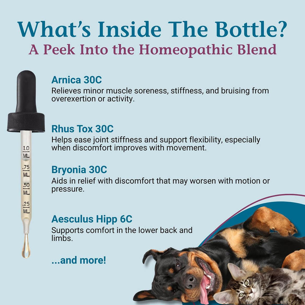 PetAlive ComfyPet Pain Relief Drops dropper for easy pet dosing