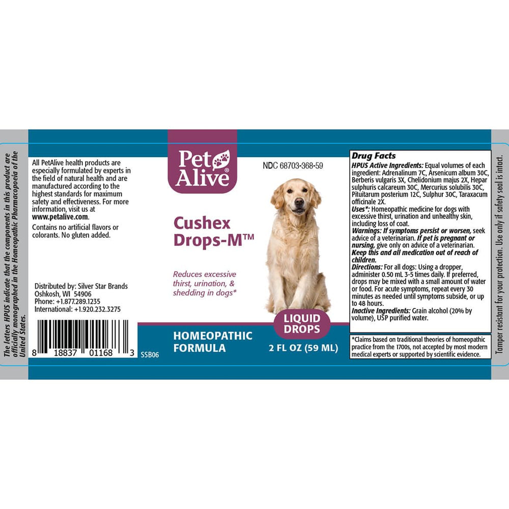PetAlive Cushex Drops-M clear label inspires trust and routine use.