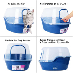 Petalphabet high back lid minimizes litter scatter around the box.