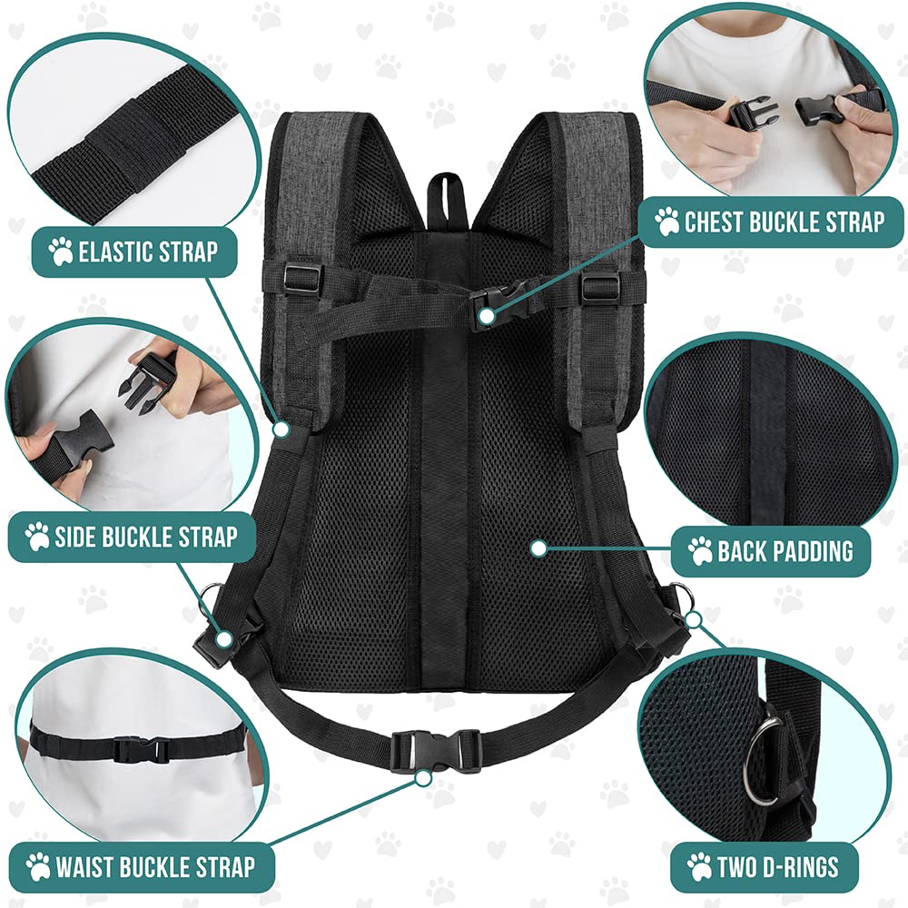 PetAmi adjustable shoulder straps ensure a secure, comfortable fit