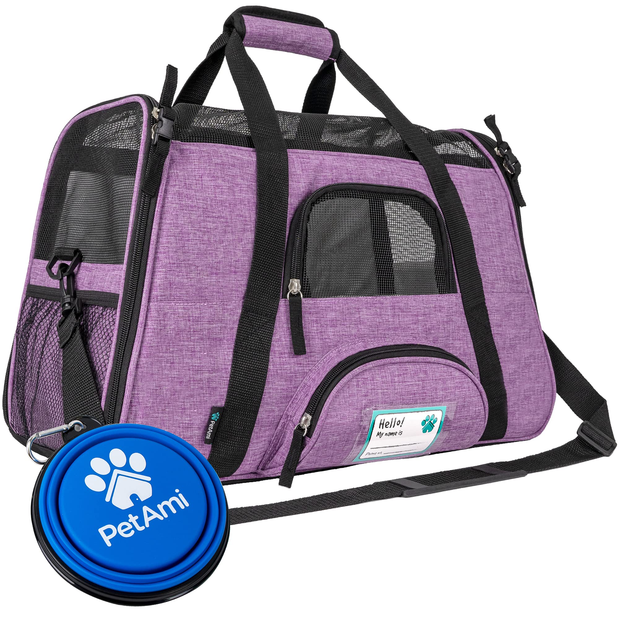 PetAmi airline approved cat carrier under seat for travel