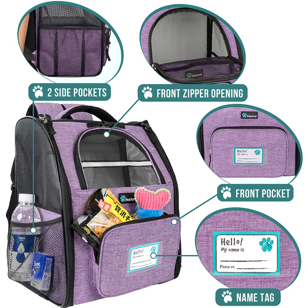 PetAmi airline-approved pet backpack for safe travel.