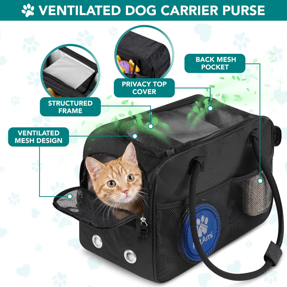 PetAmi airline-approved carrier fits under seats on most flights