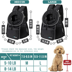 PetAmi padded back and shoulder straps for long trips