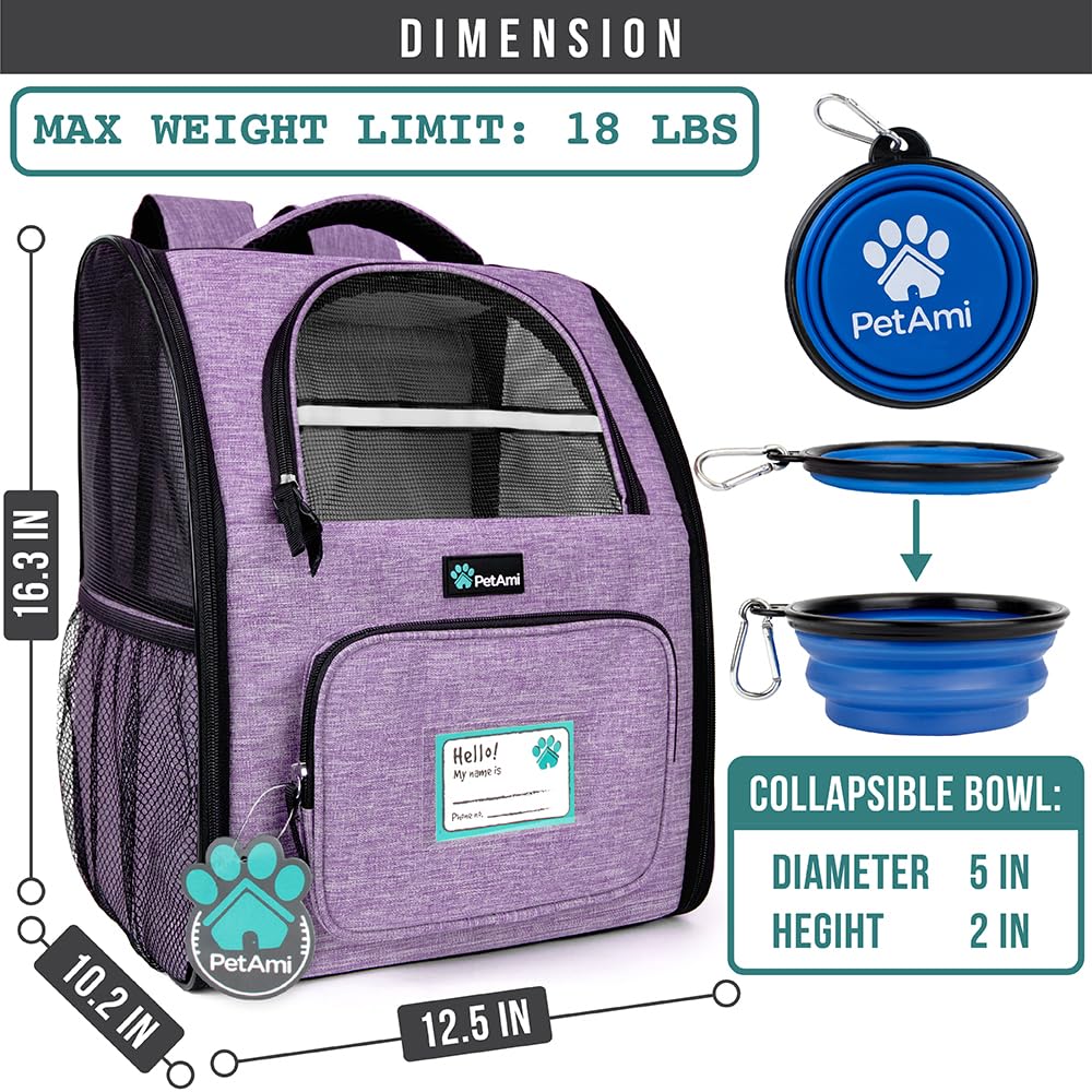 PetAmi ventilated design provides airflow for pet comfort.