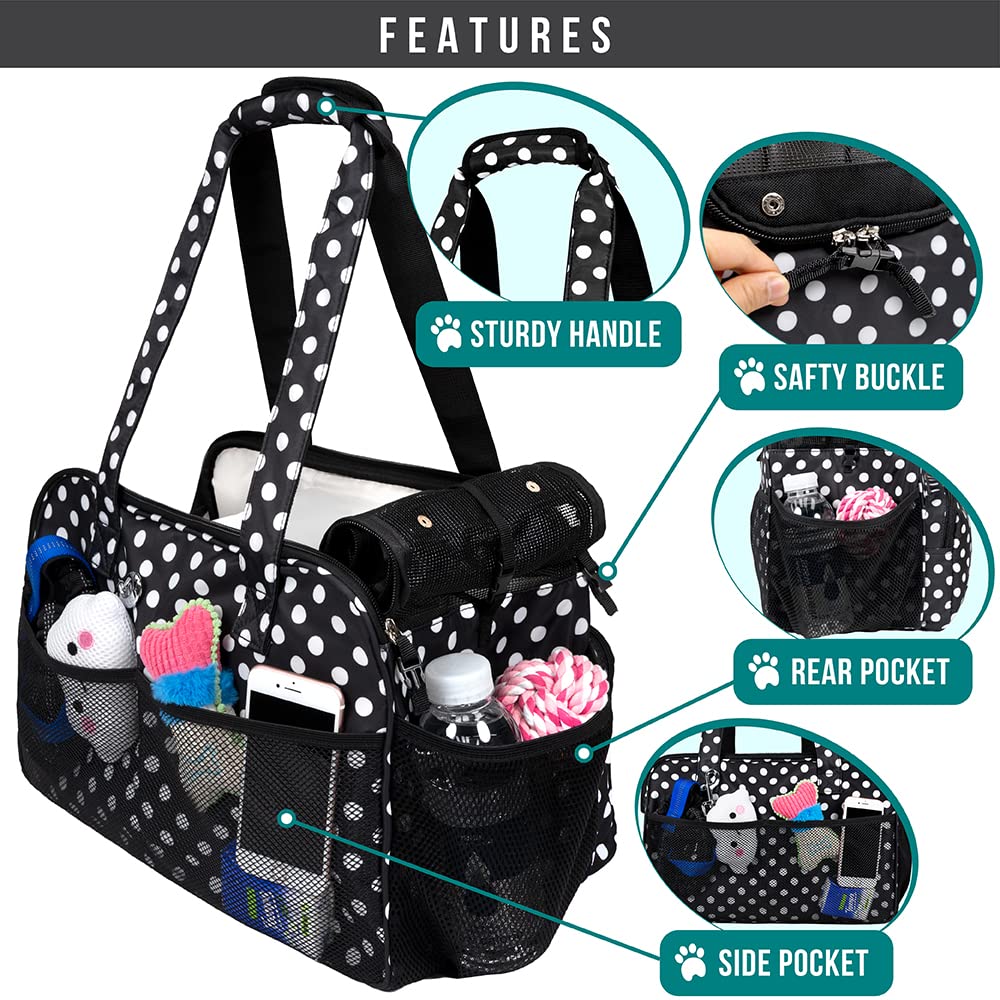 PetAmi breathable mesh design promotes airflow for comfort during transit.
