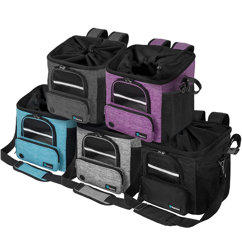 PetAmi car booster option shown secured to a car seat for trips.