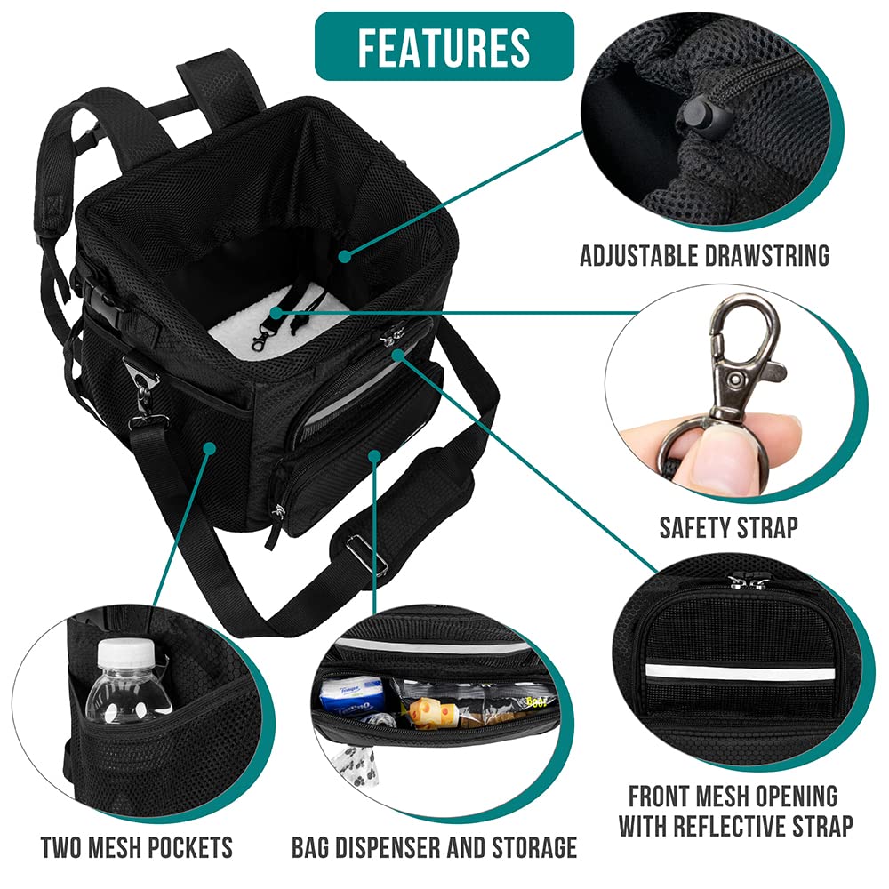 PetAmi folded compact basket ready for easy storage after biking adventures.