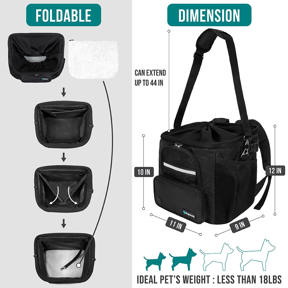 PetAmi interior with safety leash shows added pet security during rides.