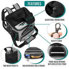 PetAmi dog bike basket interior safety leash keeps pet secure during trips