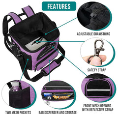 PetAmi Dog Bike Basket with sherpa bedding for cozy rides.