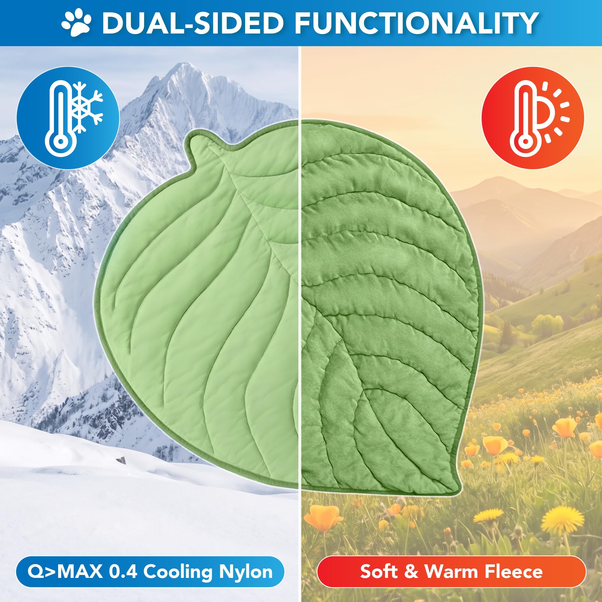 PetAmi soft fleece side offers cozy warmth for cooler evenings.