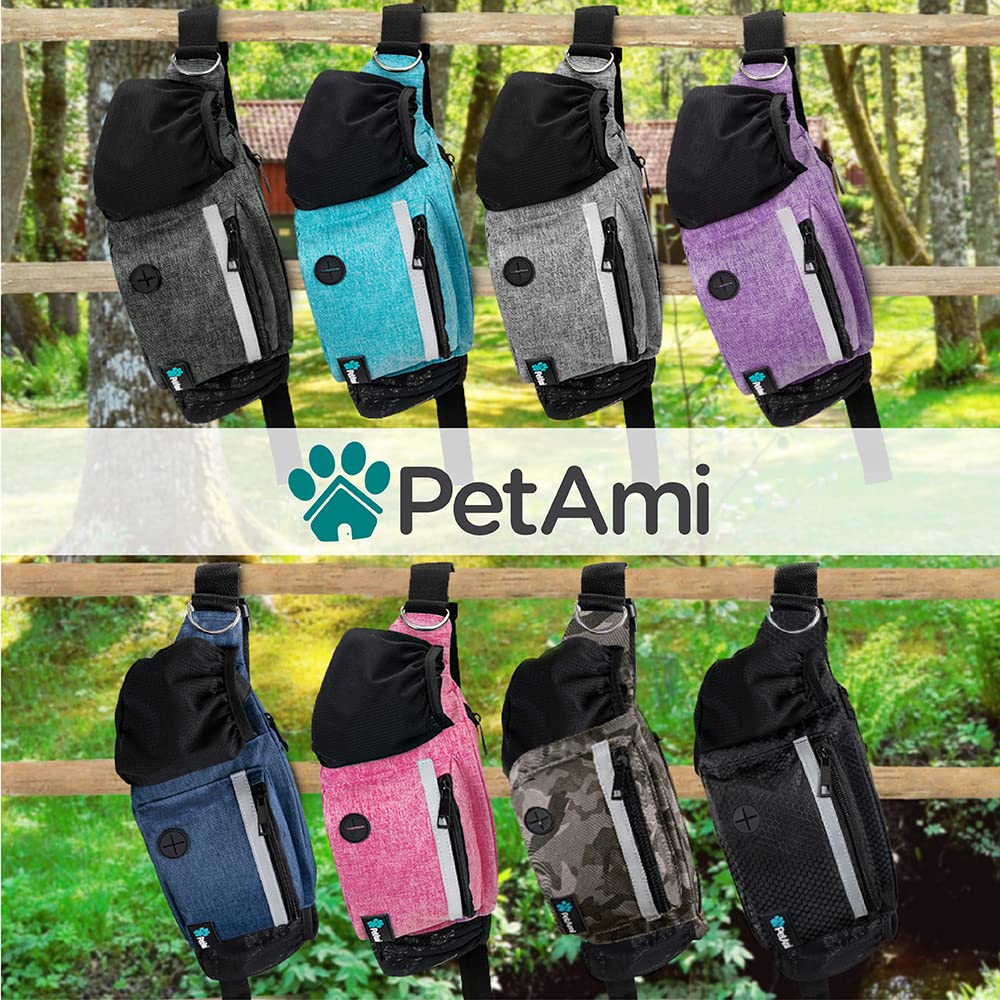 PetAmi dog fanny pack 600D durable material supports active outdoor use.