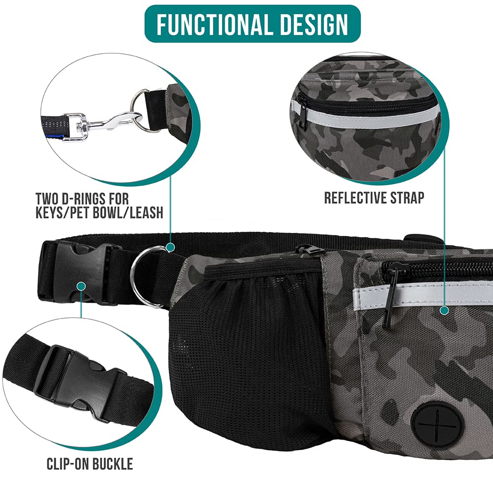 PetAmi dog fanny pack large front pocket stores treats and essentials.