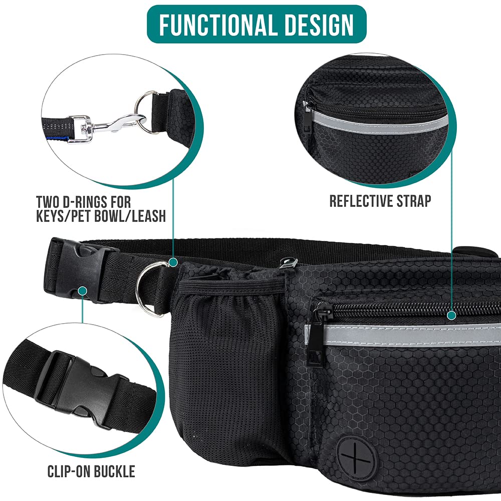 PetAmi built-in poop bag dispenser for quick cleanup