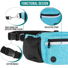 PetAmi fanny pack built-in poop bag dispenser for tidy park visits