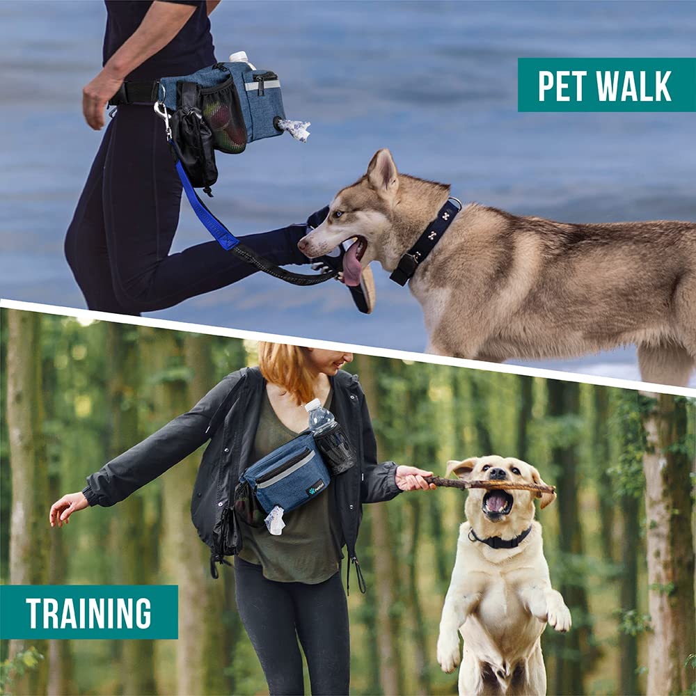 PetAmi dog fanny pack featuring reflective stitching for safety